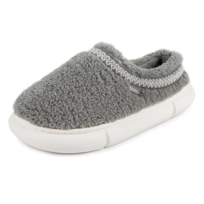 totes® Ladies Icons Cloud Borg Swept Back Mule Grey Extra Image 2